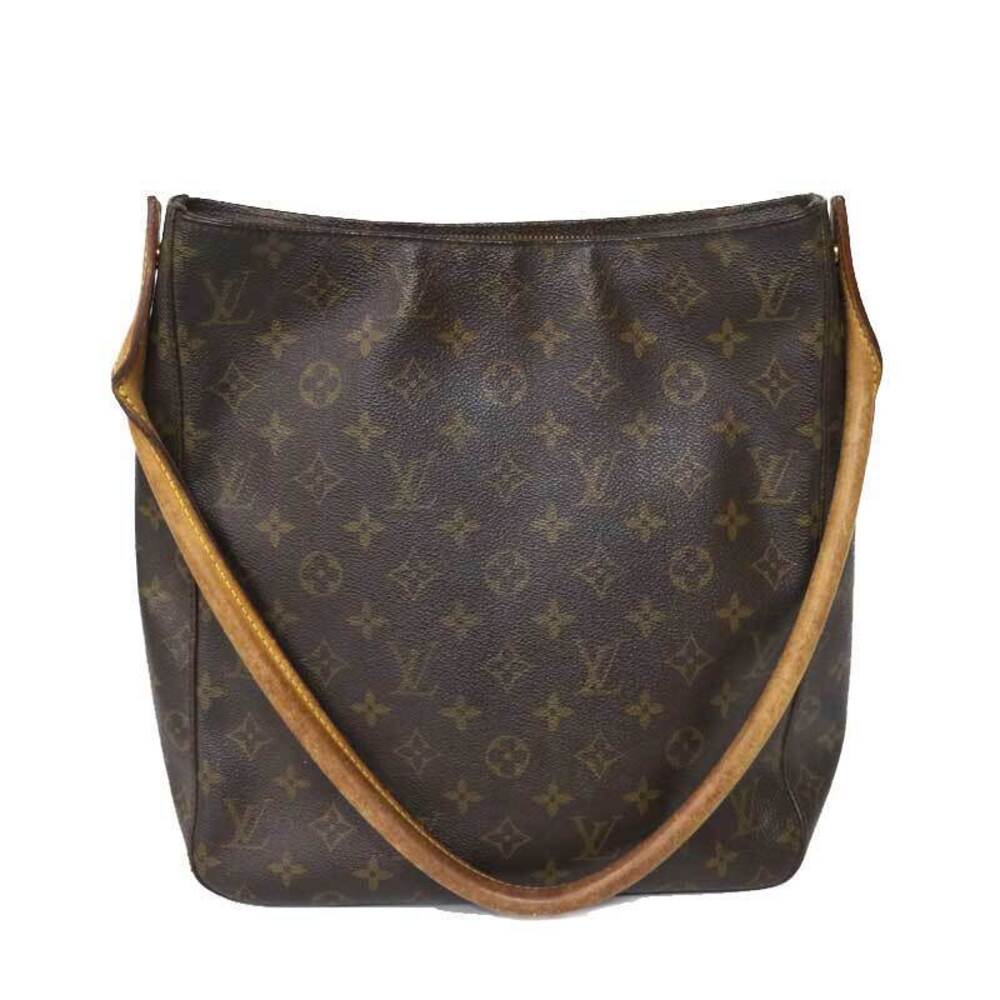 LOUIS VUITTON Monogram Looping Brown Shoulder Bag